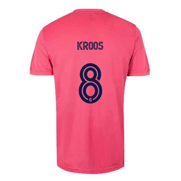 Camiseta Real Madrid Replica Segunda Ropa NO.8 Kroos 2020/21 Rosa